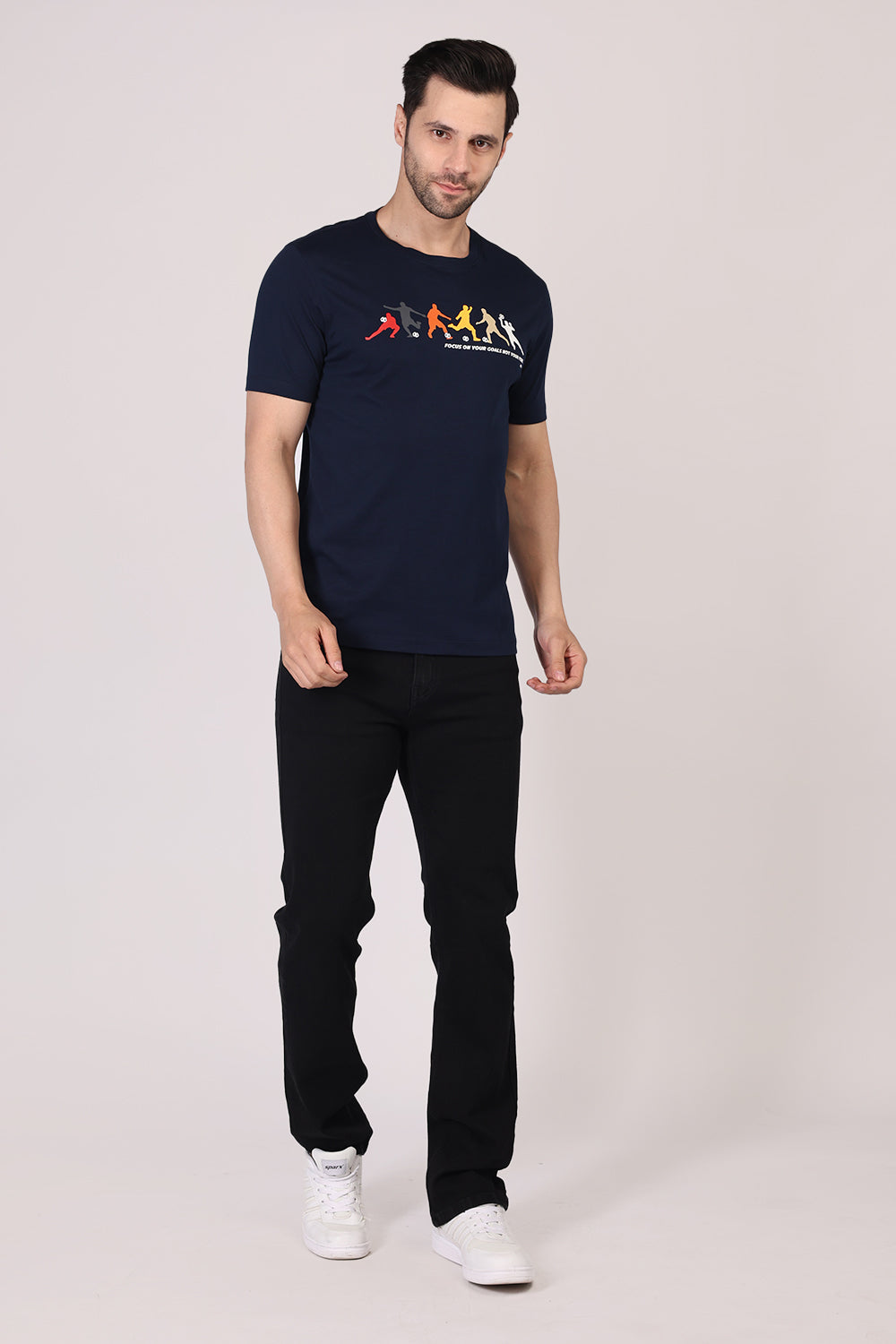 Cotton Chest Printed T-shirt