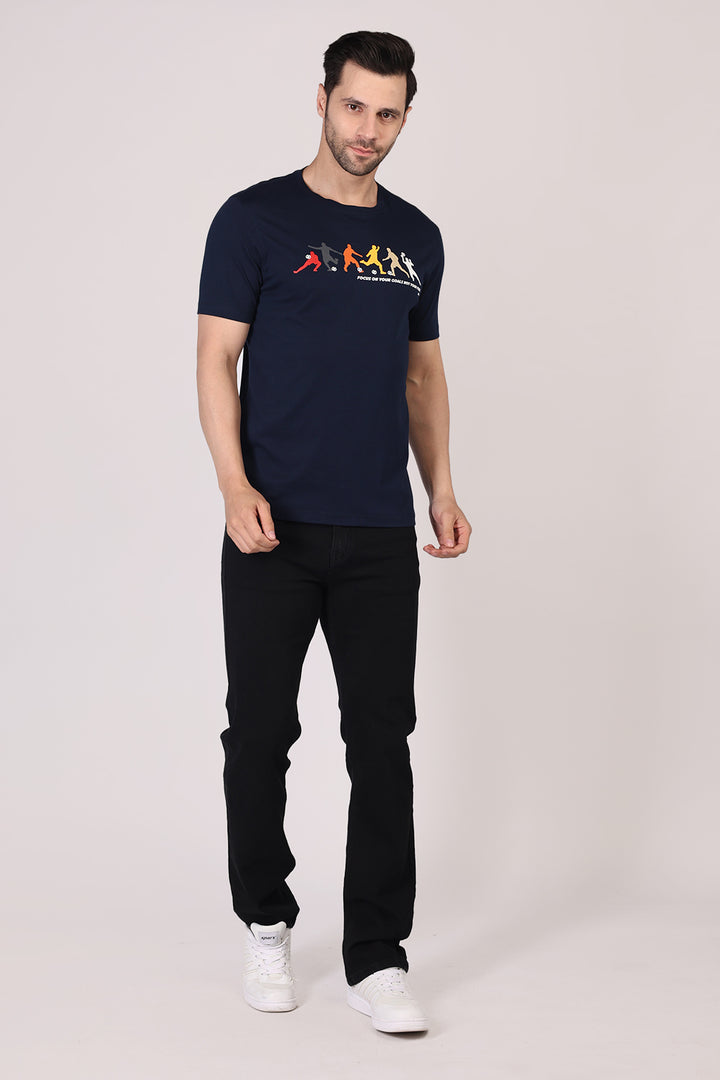 Cotton Chest Printed T-shirt