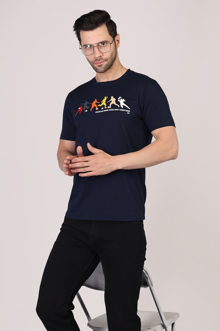 Cotton Chest Printed T-shirt