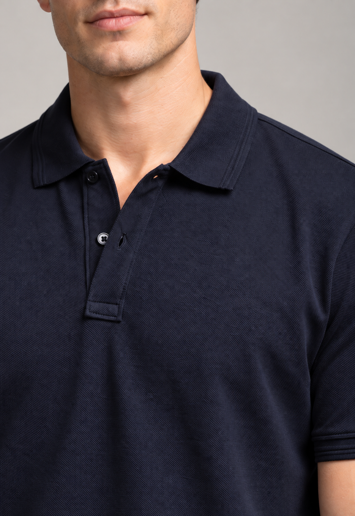 Classic Polo T-Shirt – Navy