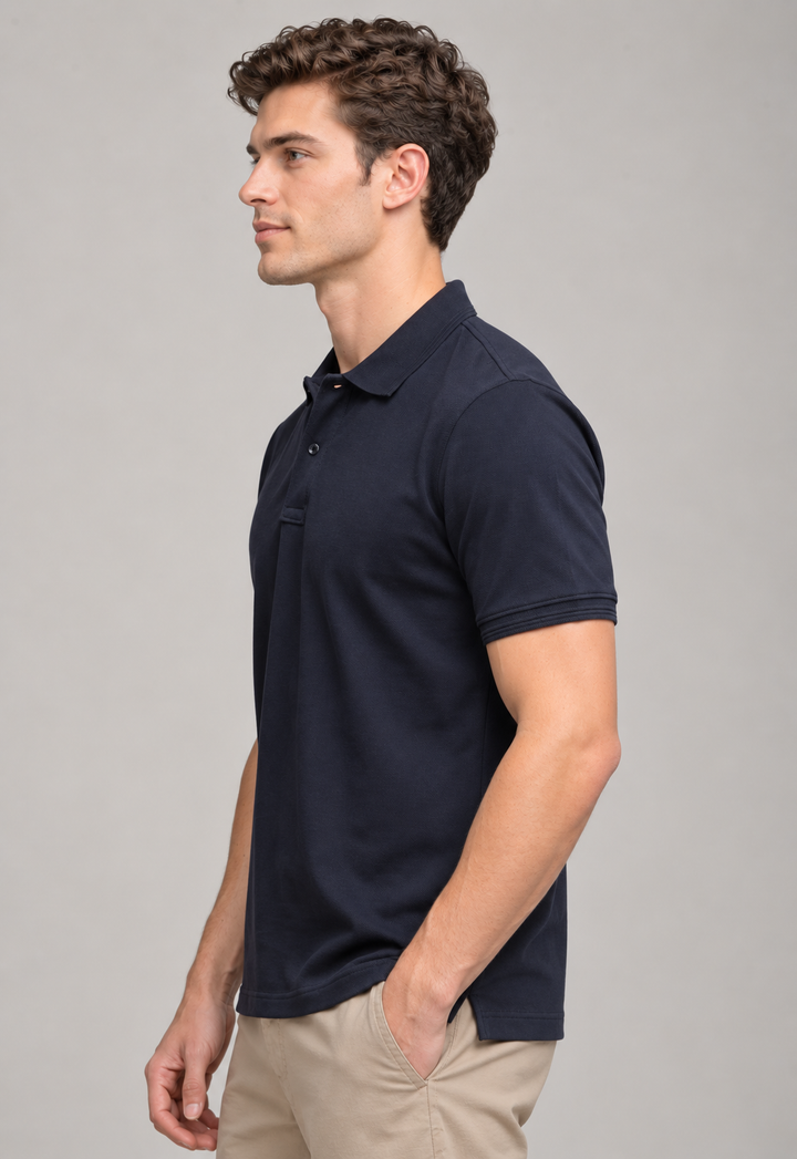 Classic Polo T-Shirt – Navy