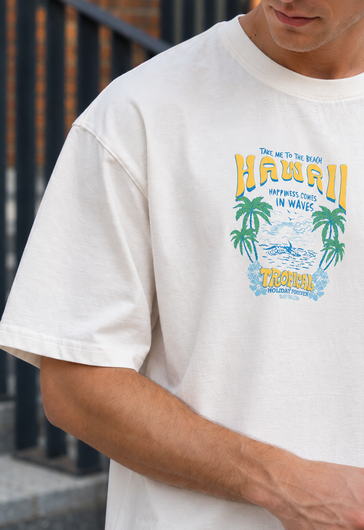 GRAPHIC DROP SHOULDER T-SHIRT - OFFWHITE