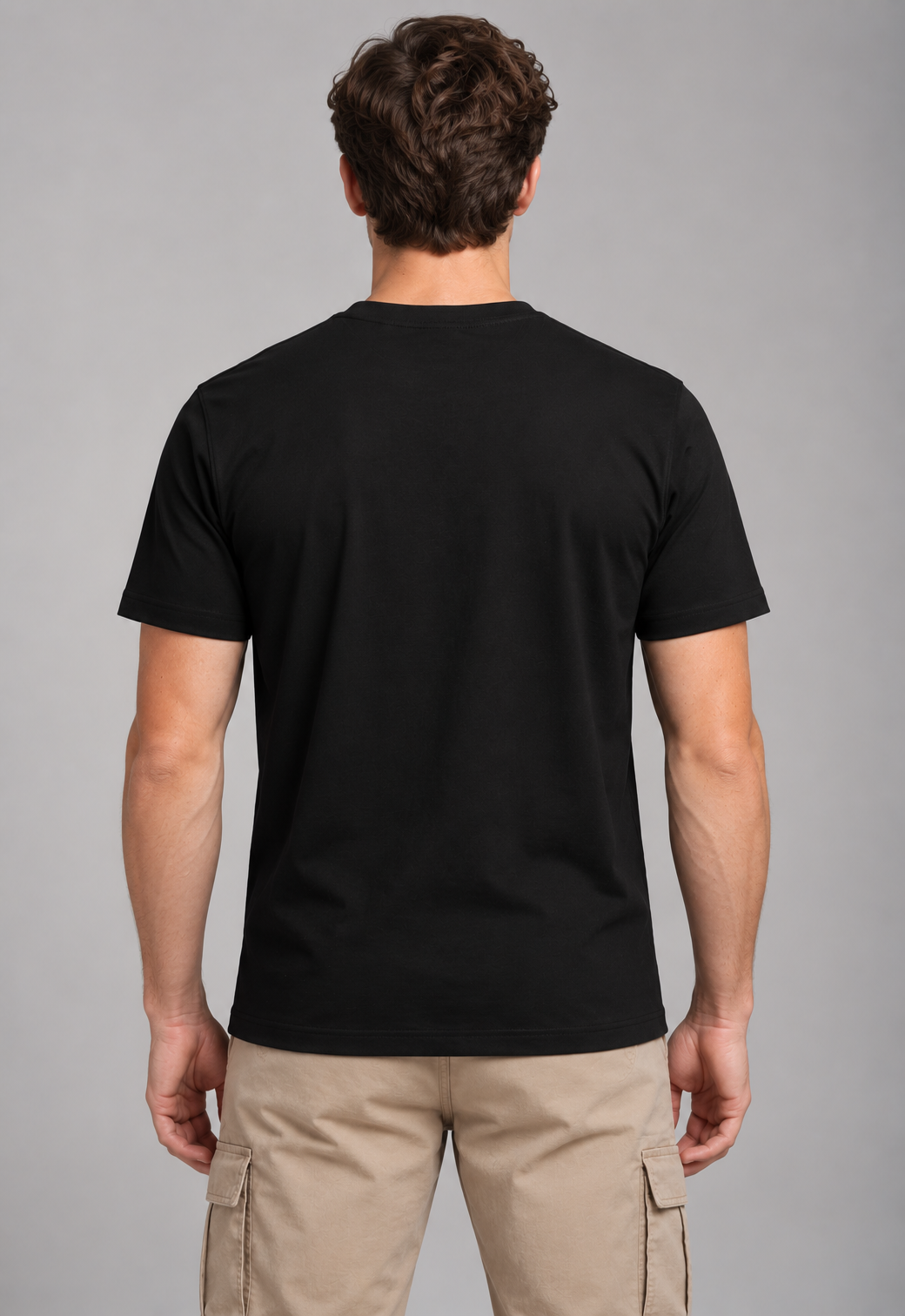 Basic Regular Fit T-Shirt- Black