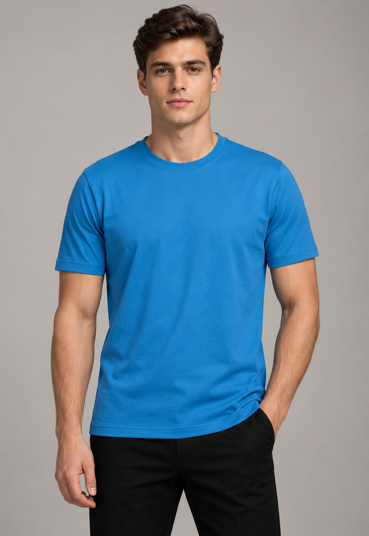 Basic Regular Fit T-Shirt - Royal Blue