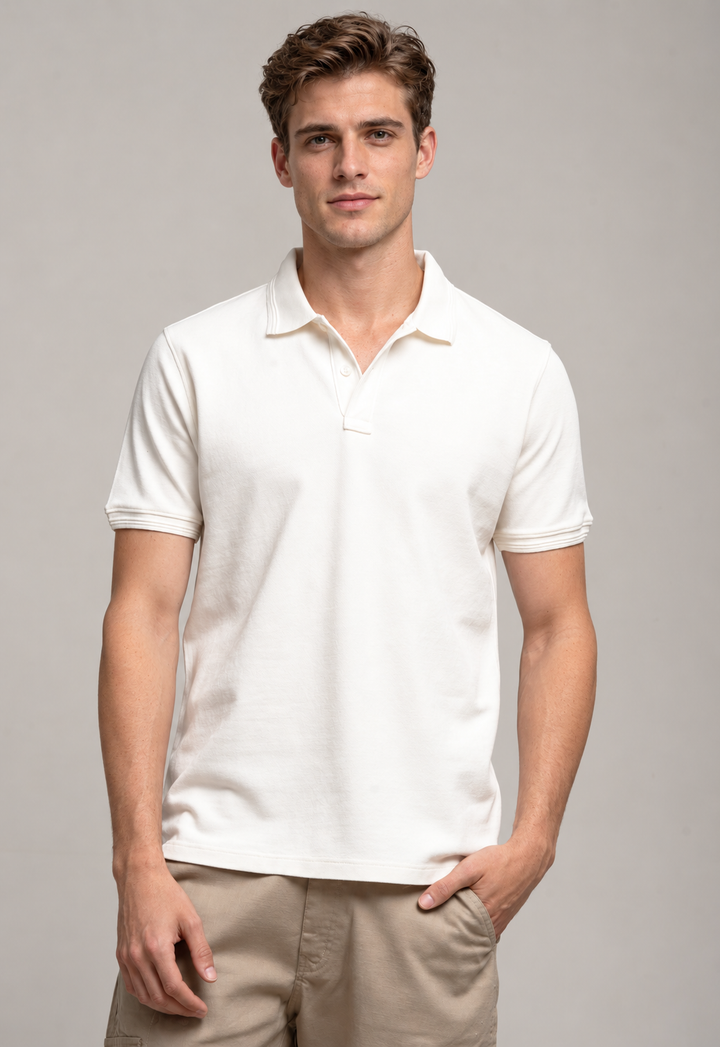 Classic Polo T-Shirt – Off White