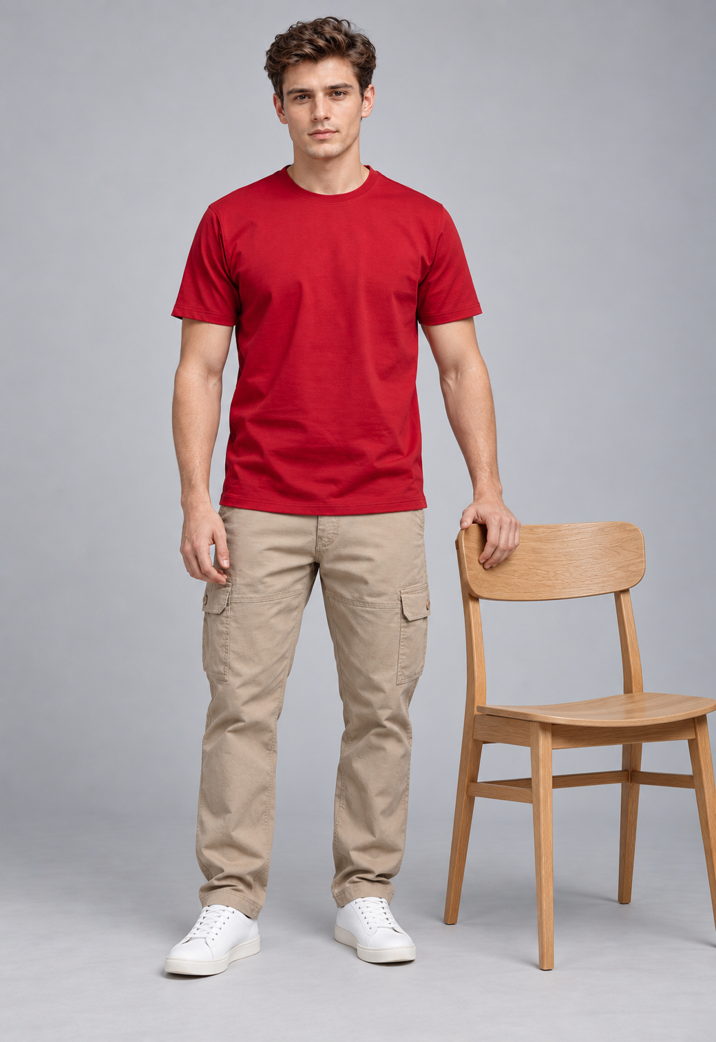 Basic Regular Fit T-Shirt - Red