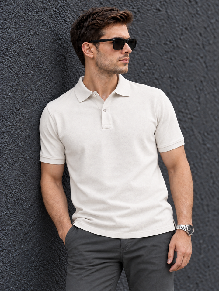 Basic Polo T-Shirt - White