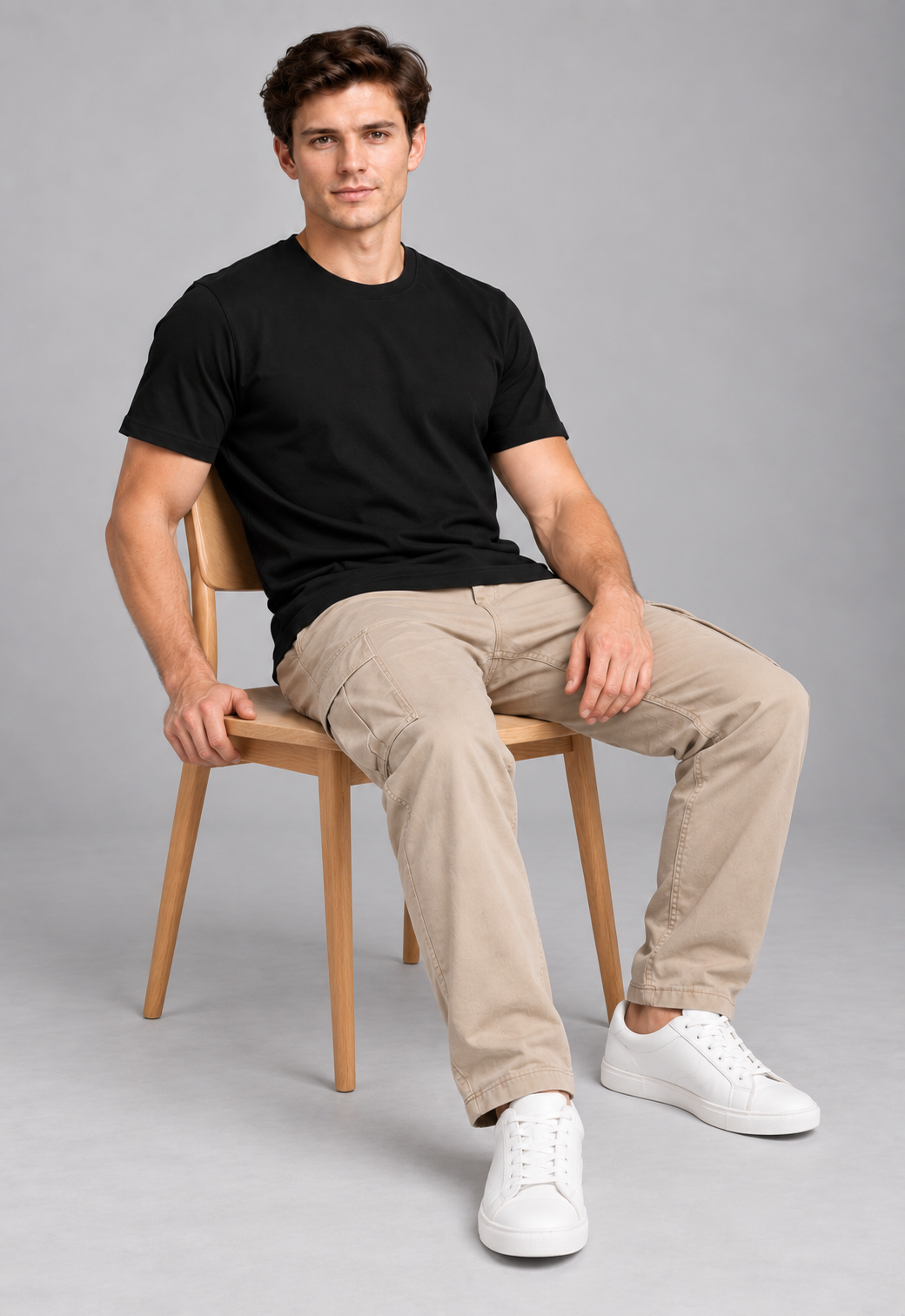 Basic Regular Fit T-Shirt- Black