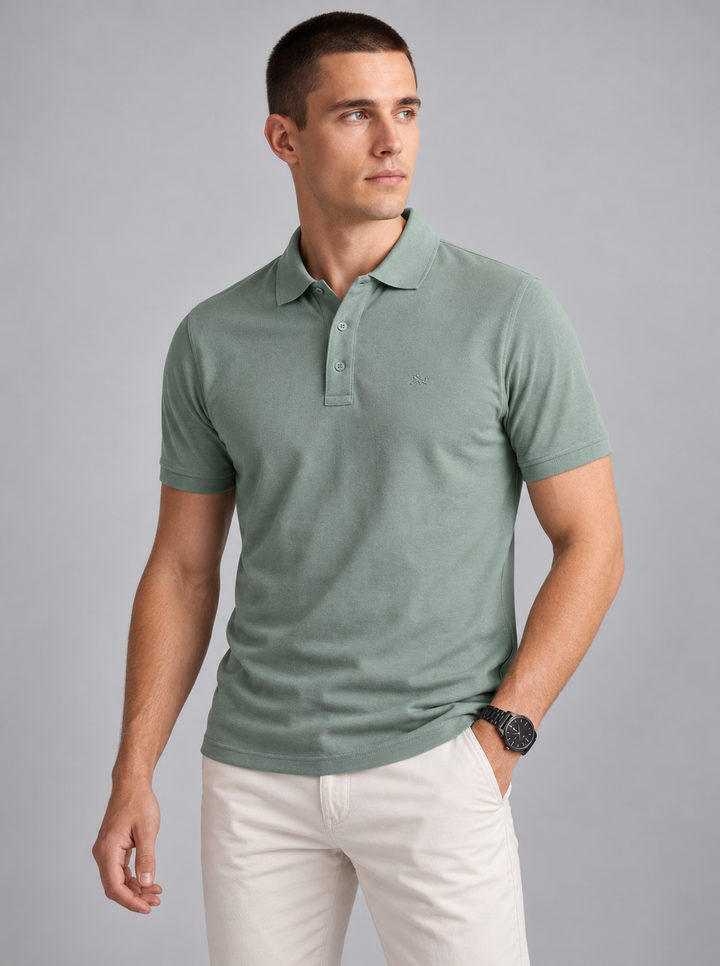 Basic Polo T-Shirt – Green