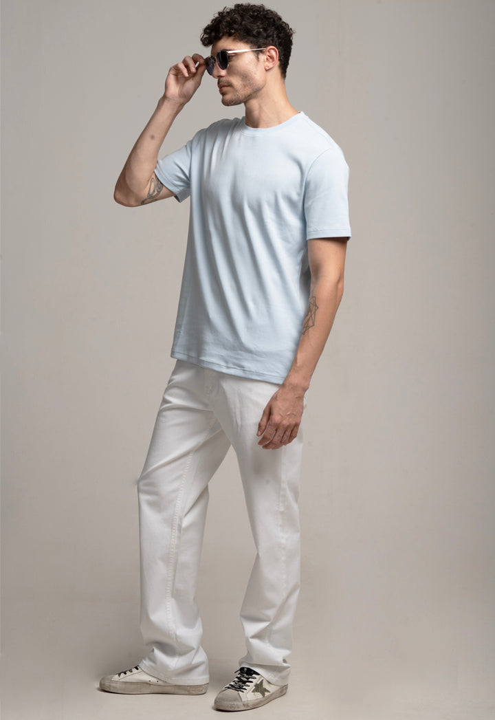 Basic Regular Fit T-Shirt - Sky