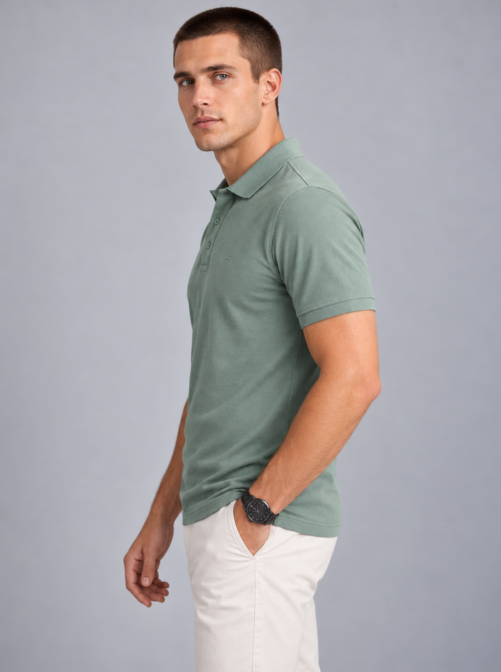 Basic Polo T-Shirt – Green