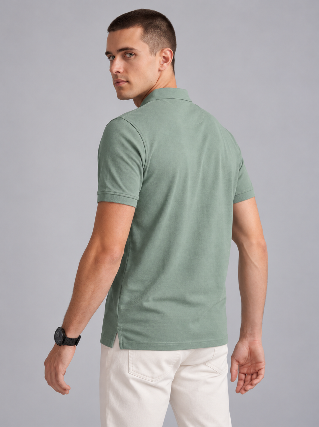 Basic Polo T-Shirt – Green