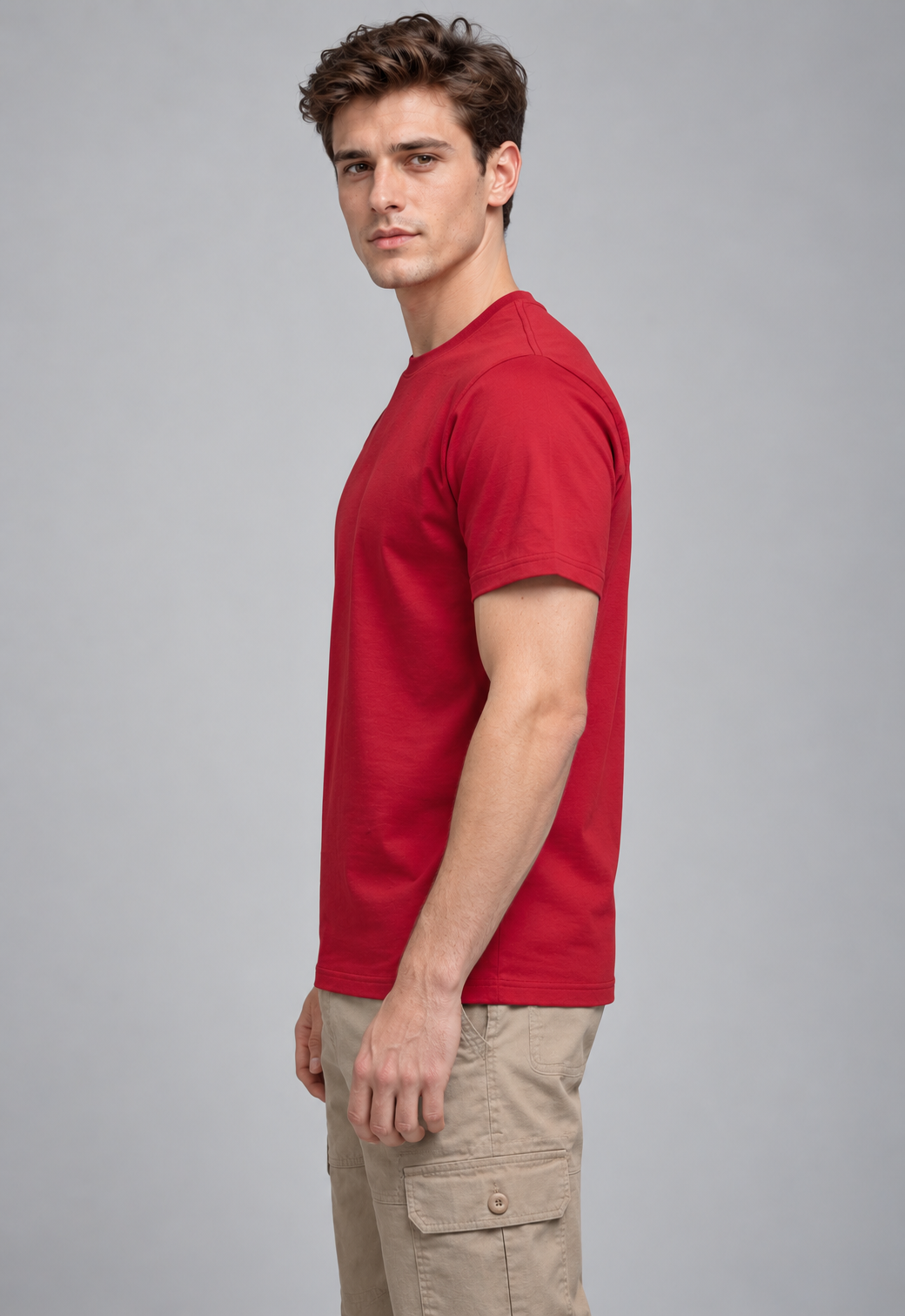 Basic Regular Fit T-Shirt - Red
