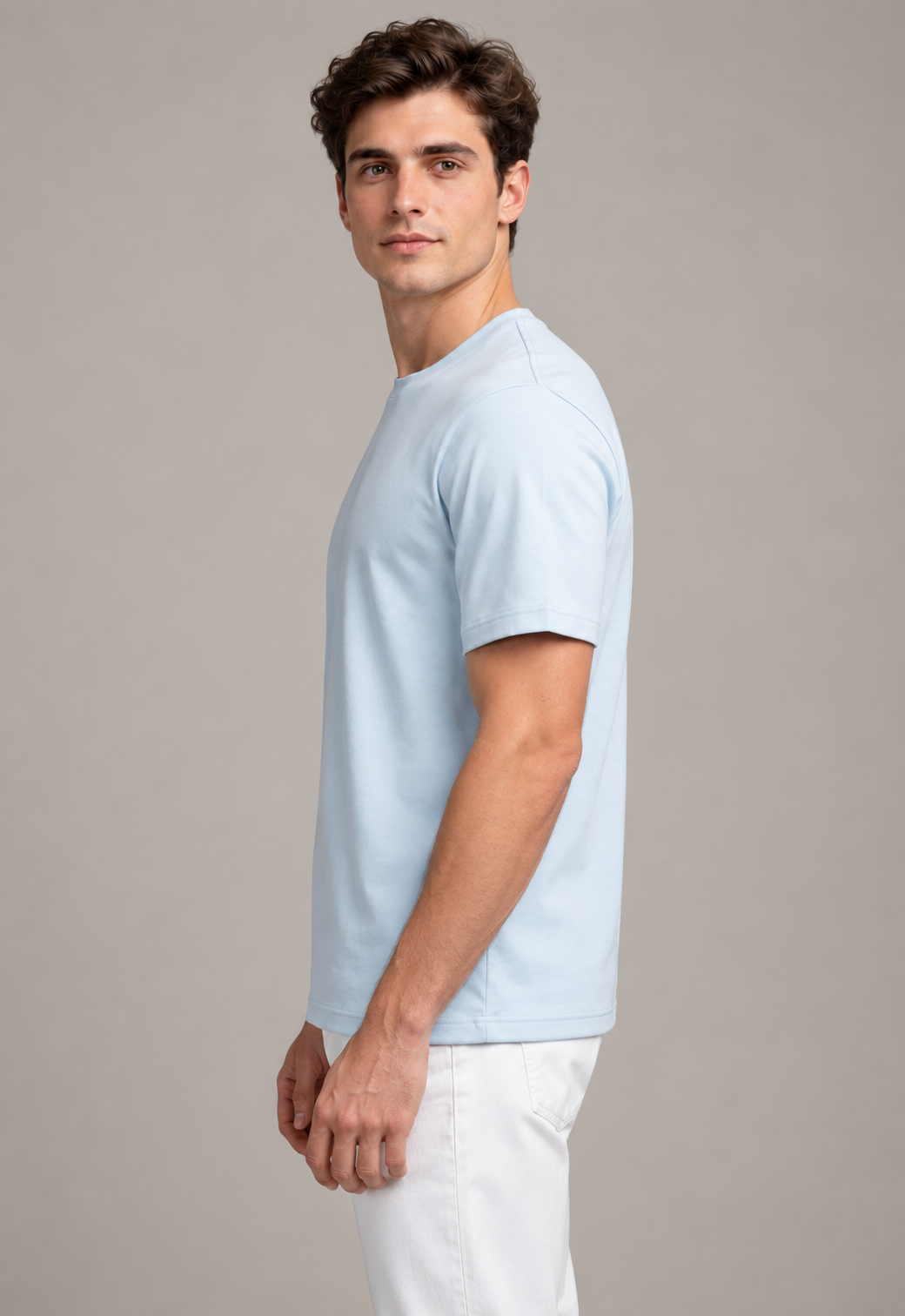 Basic Regular Fit T-Shirt - Sky