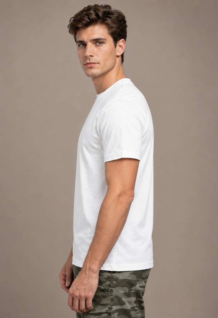 BASIC REGULAR FIT T-SHIRT - OFFWHITE